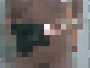 Nude Stewardess puts on black lace panties getting ready for work. Milf, Air Hostess, Blonde 1/16