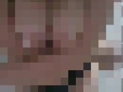 Nude Stewardess puts on black lace panties getting ready for work. Milf, Air Hostess, Blonde 12/16