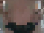 Nude Stewardess puts on black lace panties getting ready for work. Milf, Air Hostess, Blonde 13/16