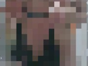 Nude Stewardess puts on black lace panties getting ready for work. Milf, Air Hostess, Blonde 2/16