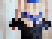 Blonde Busty Stewardess strips out of uniform. Air hostess, flight Attendant, lingerie, onlyfans 10/16