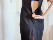 Blonde Busty Stewardess strips out of uniform. Air hostess, flight Attendant, lingerie, onlyfans 8/16
