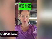 Behind the scenes candid vlogs of babe driving Vette & vibrator on pussy, theme park fun, TikTok action & more - Lelu Love 11/16