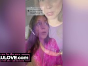 Behind the scenes candid vlogs of babe driving Vette & vibrator on pussy, theme park fun, TikTok action & more - Lelu Love 7/16