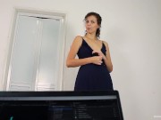 Hot brunette slurps on her boyfriends big dick 2/16