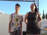 Slim dude Vs chubby Claire P. This is gonna be great! 7/16