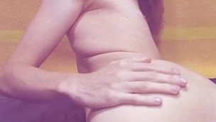 Pink Dildo all the way in my Ass, Fisting and Belly Bulge - Preview