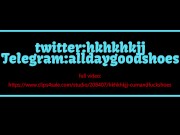 girl coming home from party (Cum Her sandals heels) 3/16