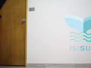 Blonde hottie trying on sexy jeans on her perfect body 11/16