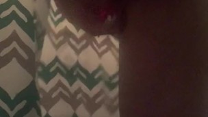 White boy uses pretty pink dildo and loves it