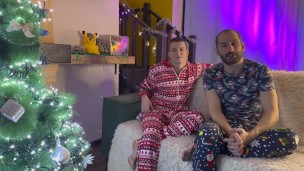 #446 Daddy Fucks Athletic Twink on New Years Eve Couch