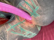 Tattoo goth hippie Anuskatzz loves to play with her pussy and anal for you on her vip Onlyfans 9/16