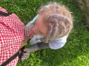 Onlyfans girl Anuskatzz sucks dick and gets hard fucked at puplic place outdoor after october fest 12/16