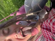 Onlyfans girl Anuskatzz sucks dick and gets hard fucked at puplic place outdoor after october fest 6/16