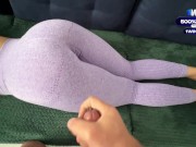 I cumshot on my stepmom ass in sexy leggings while she relaxing on the couch /CandyLuxxx 5/16