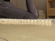 stretching show leggings feet ass worship 8/16