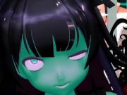 Kancolle Light Cruiser Demon Hentai Nude Dance Monster Girl MMD 3D Dark Green Body Color Edit Smixix 10/16