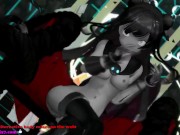 Kancolle Light Cruiser Demon Hentai Nude Dance Monster Girl MMD 3D Dark Green Body Color Edit Smixix 14/16