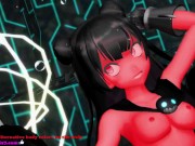 Kancolle Light Cruiser Demon Hentai Nude Dance Monster Girl MMD 3D Dark Green Body Color Edit Smixix 16/16