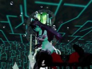 Kancolle Light Cruiser Demon Hentai Nude Dance Monster Girl MMD 3D Dark Green Body Color Edit Smixix 8/16