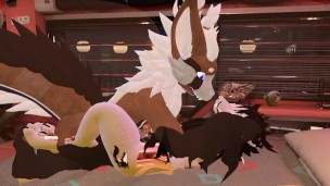 Kirin getting railed in a cybercity room
