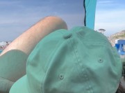 We Went to The Nude🔞 Beach 🏖️ and She Gave Me a Blowjob🍌👄. I Cum💦 in Her Mouth🫦. My sweet MILF 2/16