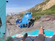 We Went to The Nude🔞 Beach 🏖️ and She Gave Me a Blowjob🍌👄. I Cum💦 in Her Mouth🫦. My sweet MILF 9/16