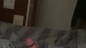 femboy cock jerking off at morning