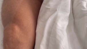 Touching legs and bulge to make him horny!