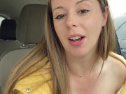 Thankful for my raincoat cuz my pussy is POURING! Rainy day Starbucks Drive Thru with my LUSH!! 4/16