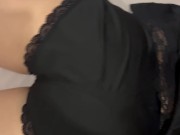 a small cumshot on her panties before going to bed 5/16