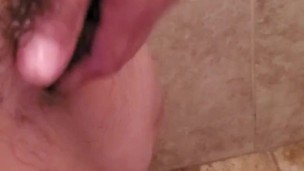Straight shower uncut boy