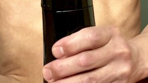 Fleshlight ~ Quicky Cum into Pussy Toy from a Dry Dick.