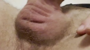 Playing with my precum dripping dick 💦