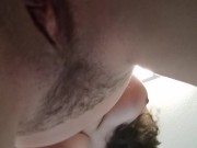 Secretly fucking myself on livestream 14/16