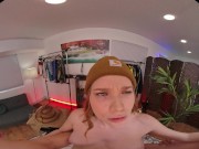 Pornstar Mazy Myers gets her needy pussy dicked hard in different sex positions in Virtual Reality 9/16