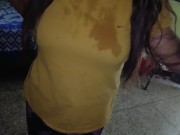 She paid her rent to landlord on her own way.. 1/16