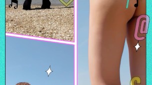 【階段セックス】ローアングルでお尻接写　迫力のあるスパンキングが堪らない！