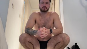 Underwear sniffing perv shrunk for balls worship by giant stepdad