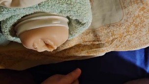 Chubby bear try fleshlight