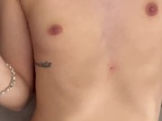 I'm going home this afternoon to put a small drop of sperm on a small tits of my skinny 3/16