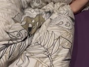 I wake up my wife by putting my cock in her mouth and I cum on her leggings 1/16