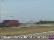 Baring Her Big Juggs And More In The Back Seat 16/16