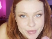 Cute Redhead roomate suprises me with a sloppy blowjob 16/16