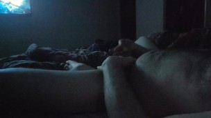 jacking off while my Bf dosed off