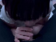 エロい音を立てながら積極的にしゃぶり尽くしてごっくんフェラをする彼女♡ cum in mouth gokkun 11/16