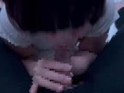 エロい音を立てながら積極的にしゃぶり尽くしてごっくんフェラをする彼女♡ cum in mouth gokkun 12/16