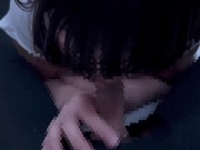 エロい音を立てながら積極的にしゃぶり尽くしてごっくんフェラをする彼女♡ cum in mouth gokkun 2/16