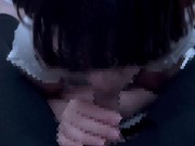 エロい音を立てながら積極的にしゃぶり尽くしてごっくんフェラをする彼女♡ cum in mouth gokkun 6/16