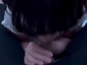 エロい音を立てながら積極的にしゃぶり尽くしてごっくんフェラをする彼女♡ cum in mouth gokkun 8/16